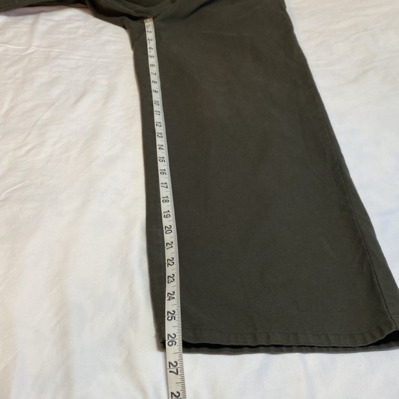 Eileen Fisher Forest Green Small Organic Cotton/Hemp Blend Boho Pants. - Picture 11 of 12